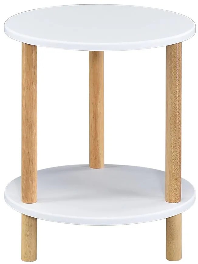 Konferenčný Stolík Gc7405 35x35x43 Biela/Prirodzené