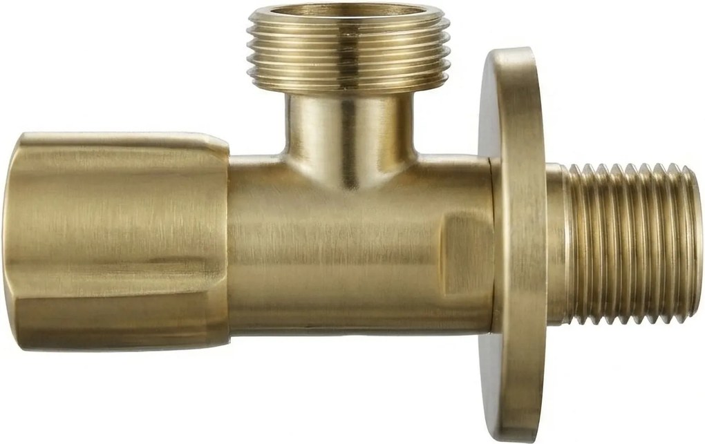 Rea Rea, rohový ventil 1/2"×3/4", zlatá matná, REA-12011