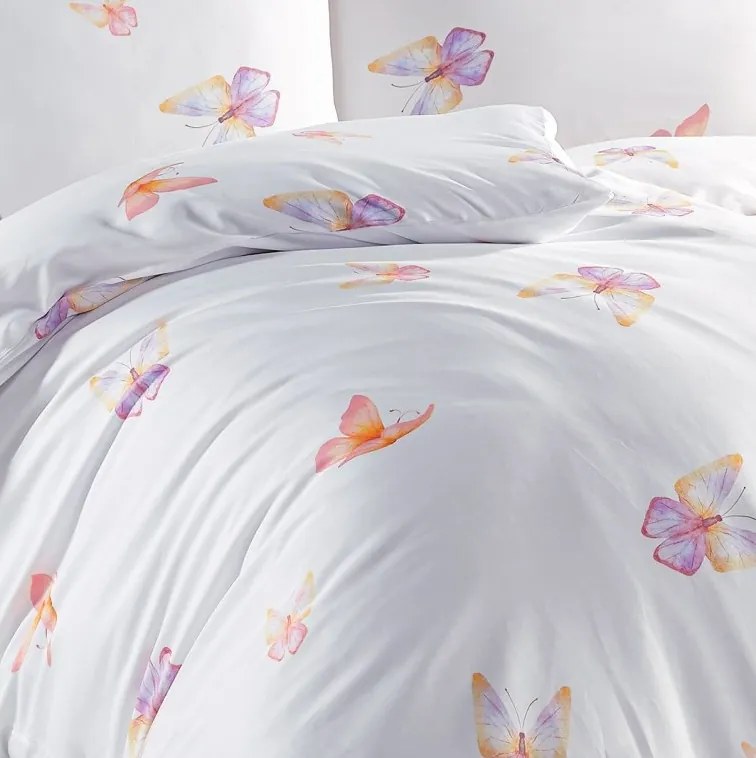 Saténové obliečky Flutter 135x200/80x80 cm