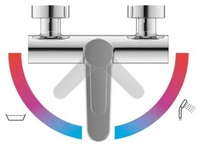 Ravak X070115 - Vaňová batéria PURI lesklý chróm