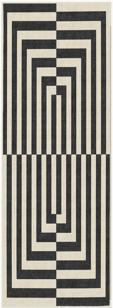 Umývateľný behúň s nízkym vlasom Op Art by Jonathan Adler