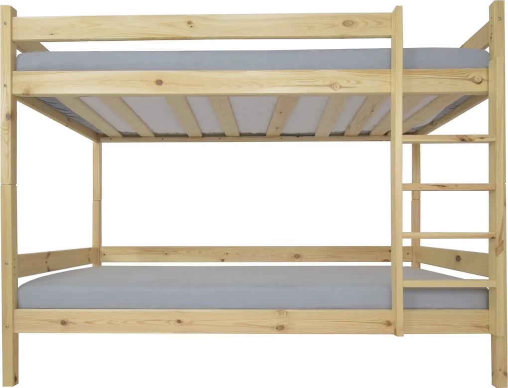 FA Paula 2 200x90 poschodová posteľ z masívu Farba: Prírodná, Variant bariéra: Bez bariérky
