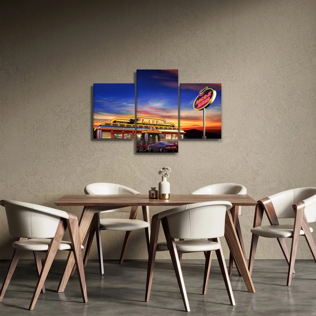 Obraz - Večerný bar (90x60 cm)