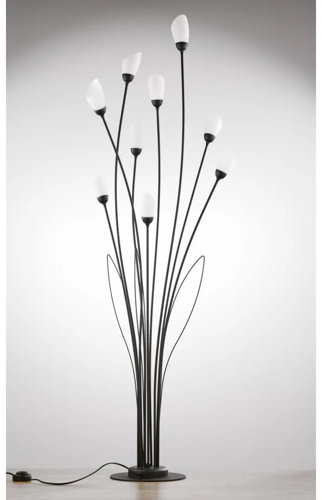 Jupiter 2058 - Stojacia lampa GLORIOSA 9xG9/14W/230V čierna