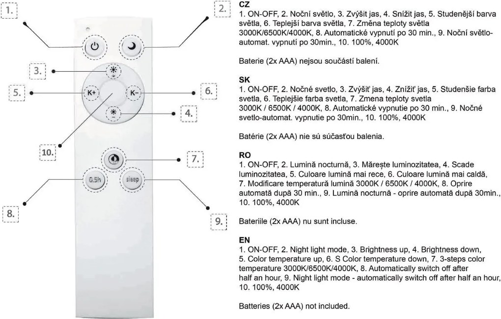 TOP LIGHT Nástenné a stropné svietidlo Metal 40C RC, čierne