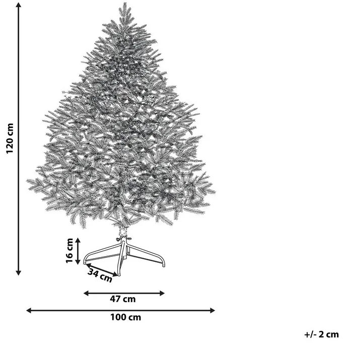 Vianočný stromček 120 cm Maska (biela). Vlastná spoľahlivá doprava až k Vám domov. 1081284