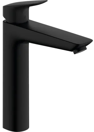 Umývadlová batéria Hansgrohe Logis s výpusťou matná čierna 71090670, 1 ks