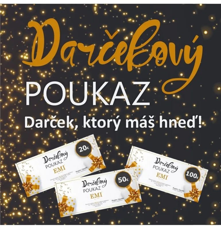 Darčekový poukaz EMI