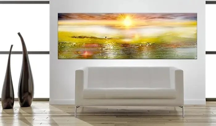 Obraz - Sunny Sea Veľkosť: 120x40, Verzia: Na talianskom plátne