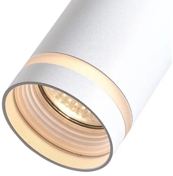 Luster na lanku do 3-fázového lištového systému PIPE 1xGU10/25W/230V biela