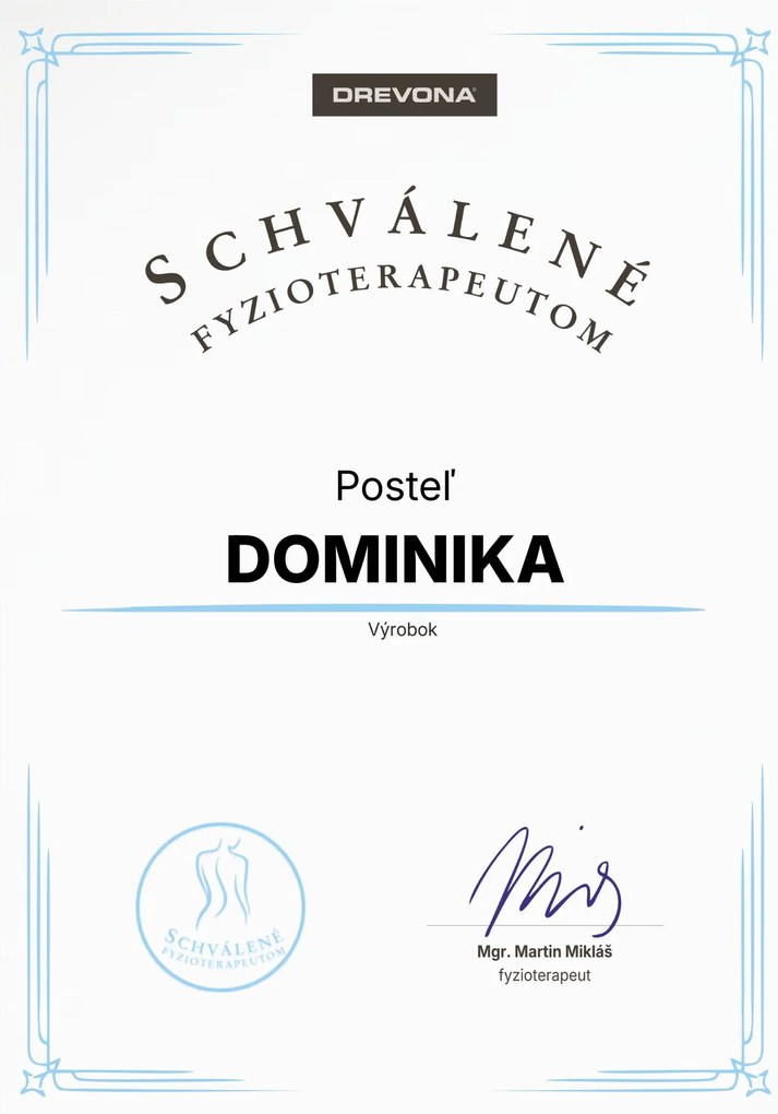 DREVONA® Manželská posteľ 160 cm DOMINIKA, sivohnedá Aston WR 6 Taupe