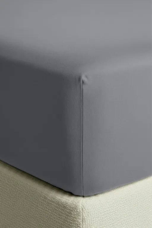 Plachta s gumičkou JERSEY sivá 180 g/m² Rozmer: 90x200x30 cm
