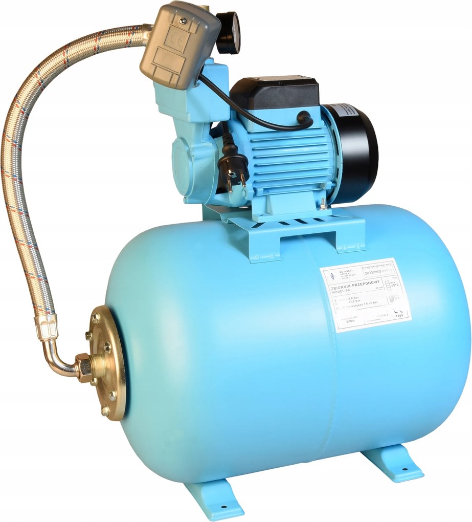 Hydrofor 50 L Nádrž Na Vodu Hydroforová Pumpa Wz 750P Kompletná Sada