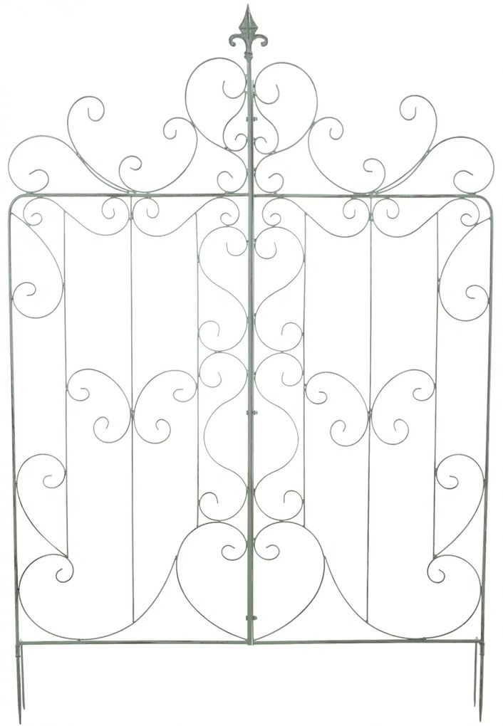 Mriežka na popínavé rastliny Mandevilla - 133 x 99 cm - Zelená antik