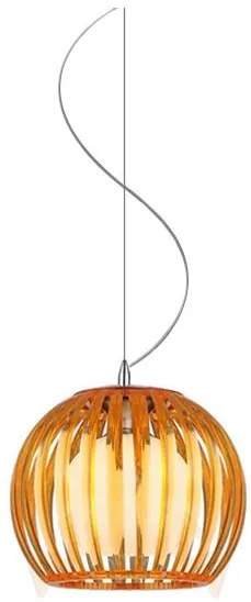 AZZARDO Závesné dizajnové osvetlenie ARCADA L, 1xE27, 40W, oranžová