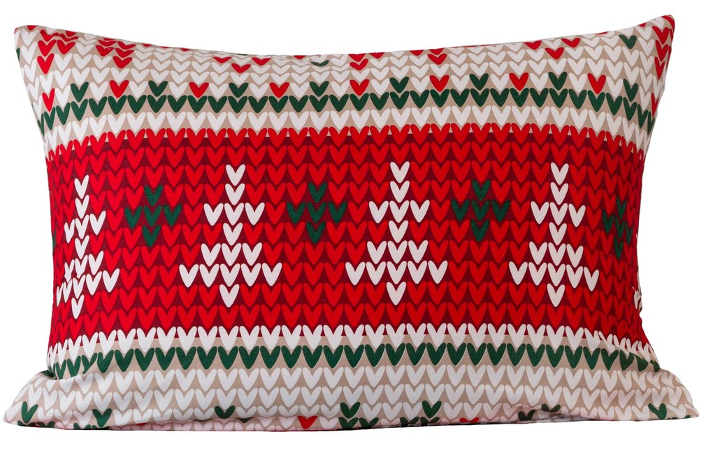 Obliečka na vankúš z mikrovlákna FROSTED CHRISTMAS 50x70 cm, farebný
