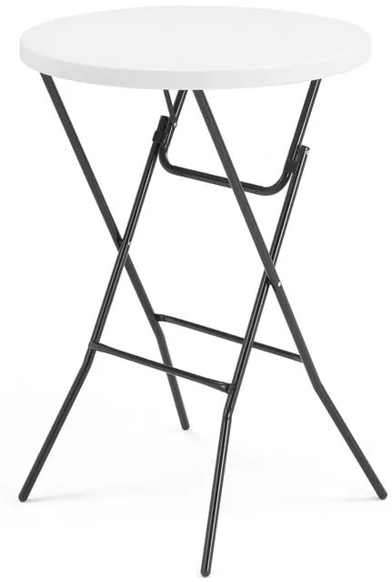 Plastový barový stôl Clara, skladací, Ø 800 mm