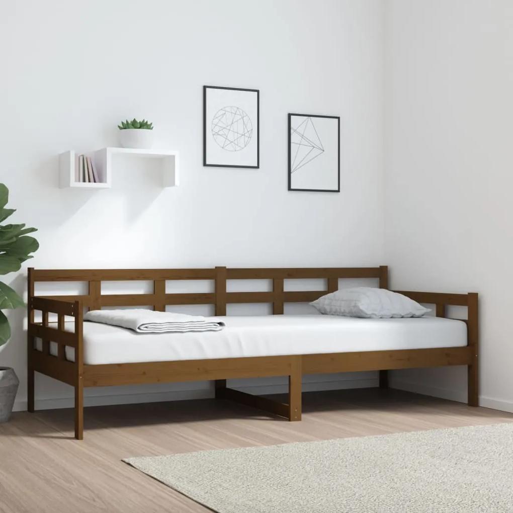 Denná posteľ medovohnedá borovicový masív 80x200 cm