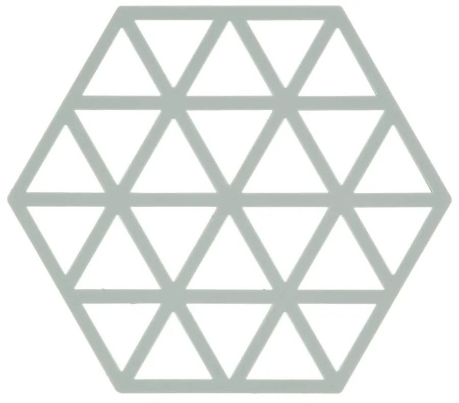 Svetlosivá silikónová podložka pod horúce nádoby Zone Triangles