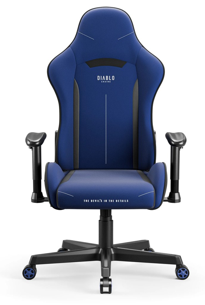 Herná stolička z tmavomodrej látky Diablo X-Starter