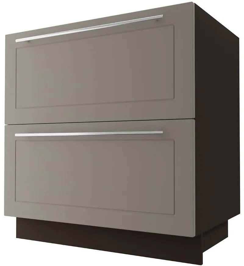 Kuchynská skrinka D2M/80 Quantum beige mat/lava