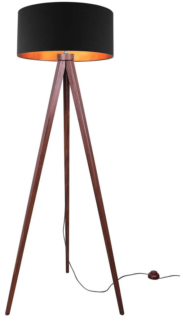 Stojacia lampa Shade, 1x textilné tienidlo (výber zo 4 farieb), (výber z 5 farieb konštrukcie), (fi 44cm), g
