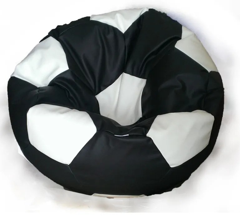 Sedací vak futbalová lopta čierno-biela EMI
