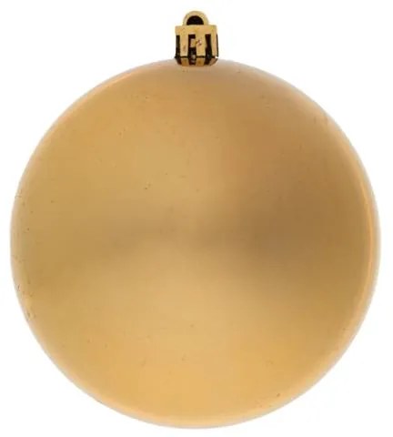 DECOLED Plastová guľa, 10 cm, zlatá, 6x lesklá