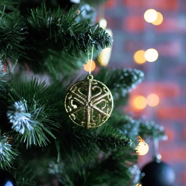 Vianočné gule KL-21X04 čierne (100 ks)