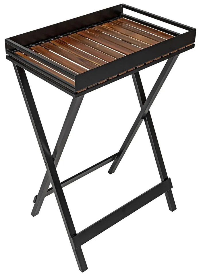 Odkladací stolík s doskou z akácie 42x60 cm Taba - Wenko