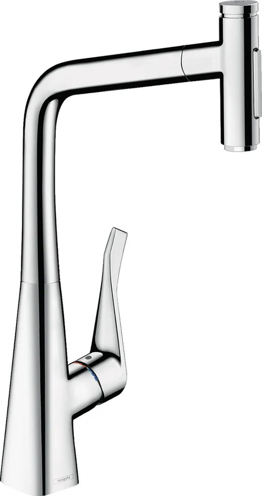 Hansgrohe M71, drezová batéria Metris Select s výsuvnou spŕškou, chrómová, HAN-73820000