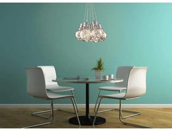 Klausen 142008 - LED Luster na lanku BULBS LED/30W/230V lesklý chróm