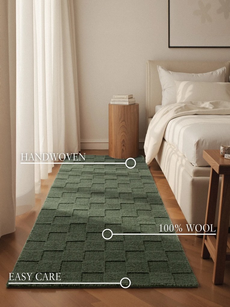 Villeroy & Boch Behúň Scala 106268 Green, 80x200, zelená, obývacia izba