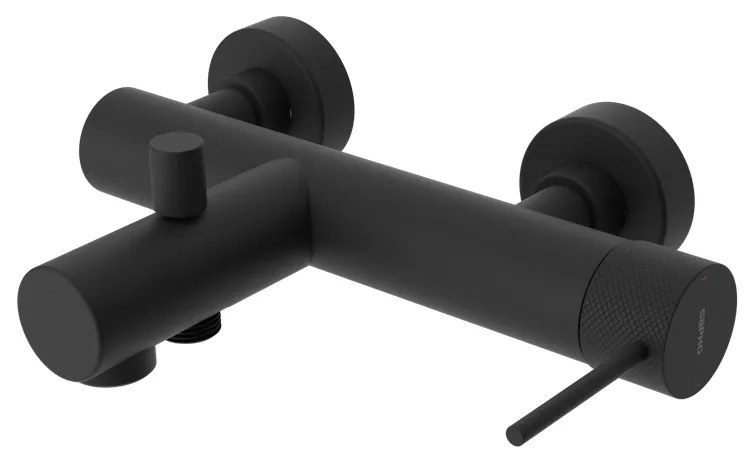 Sapho Sapho, ULTRASAN nástenná vaňová batéria, čierná mat, UT010VB