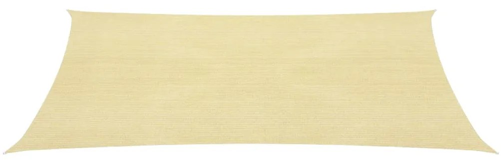 vidaXL Tieniaca plachta 160 g/m², béžová 5x6 m, HDPE
