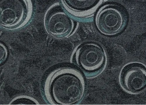 Koberce Breno Metrážny koberec DROPS 99, šíře role 500 cm, sivá, viacfarebná