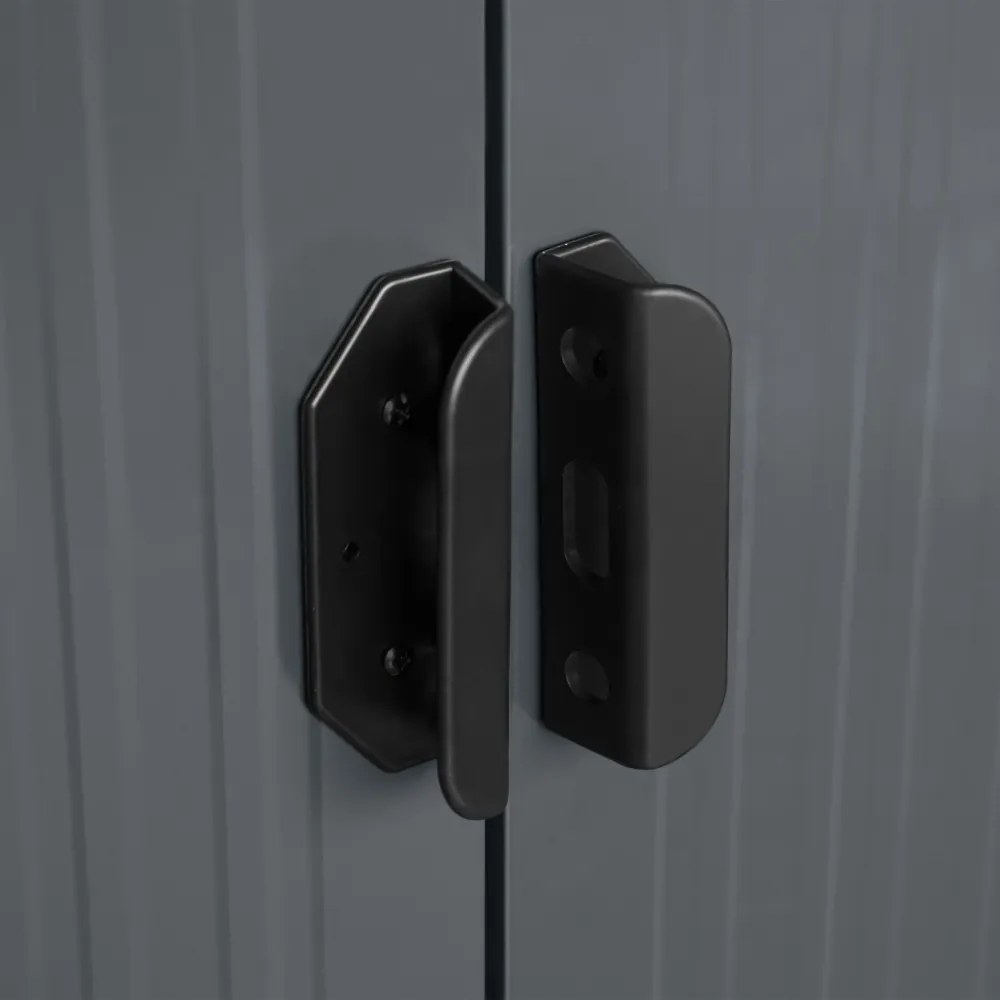 Záhradný domček BestBerg ZD-67A / 4,3 m² / 197 × 217 × 202 cm / antracitový