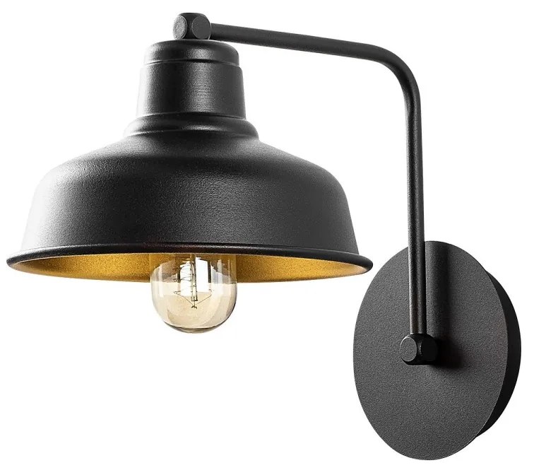 Nástenná lampa Berceste II čierna