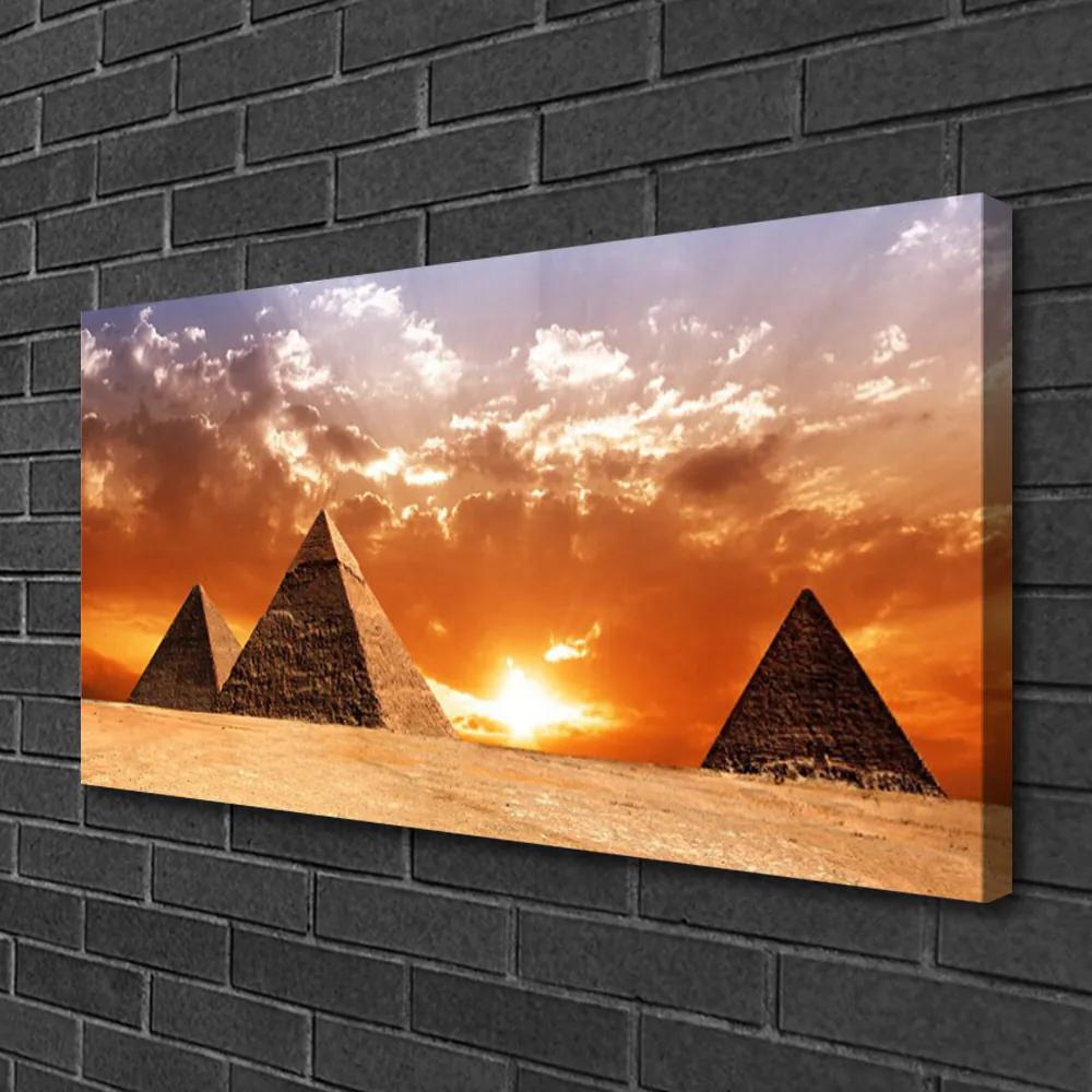 Obraz Canvas Pyramídy architektúra 125x50 cm