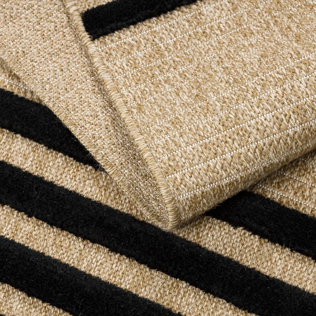 Kusový koberec Spark 0689 beige/black, 120x170, béžová, chodba / predsieň, Dywany Łuszczów