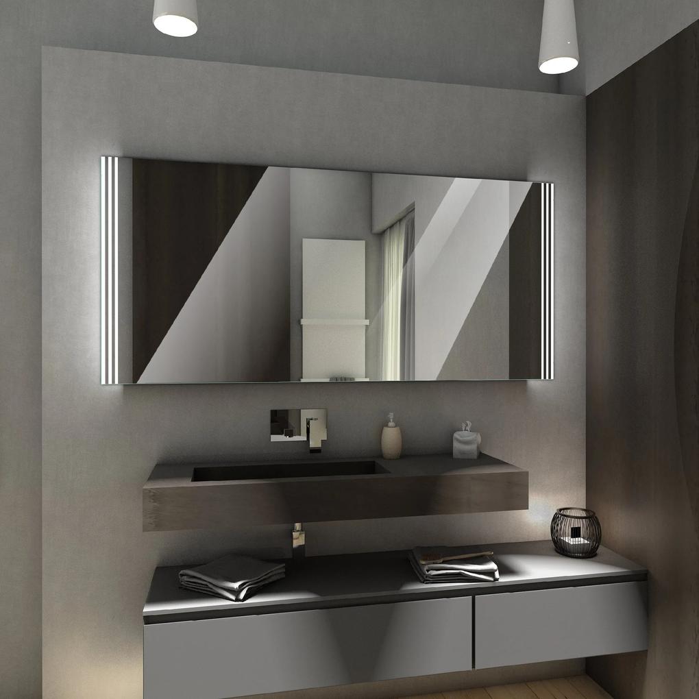 ARICA zrcadlo s LED osvětlením 120 diod na metr Barva podsvícení zrcadla: dual white s dotykovým vypínačem, Šířka (cm): 50, Výška (cm): 50