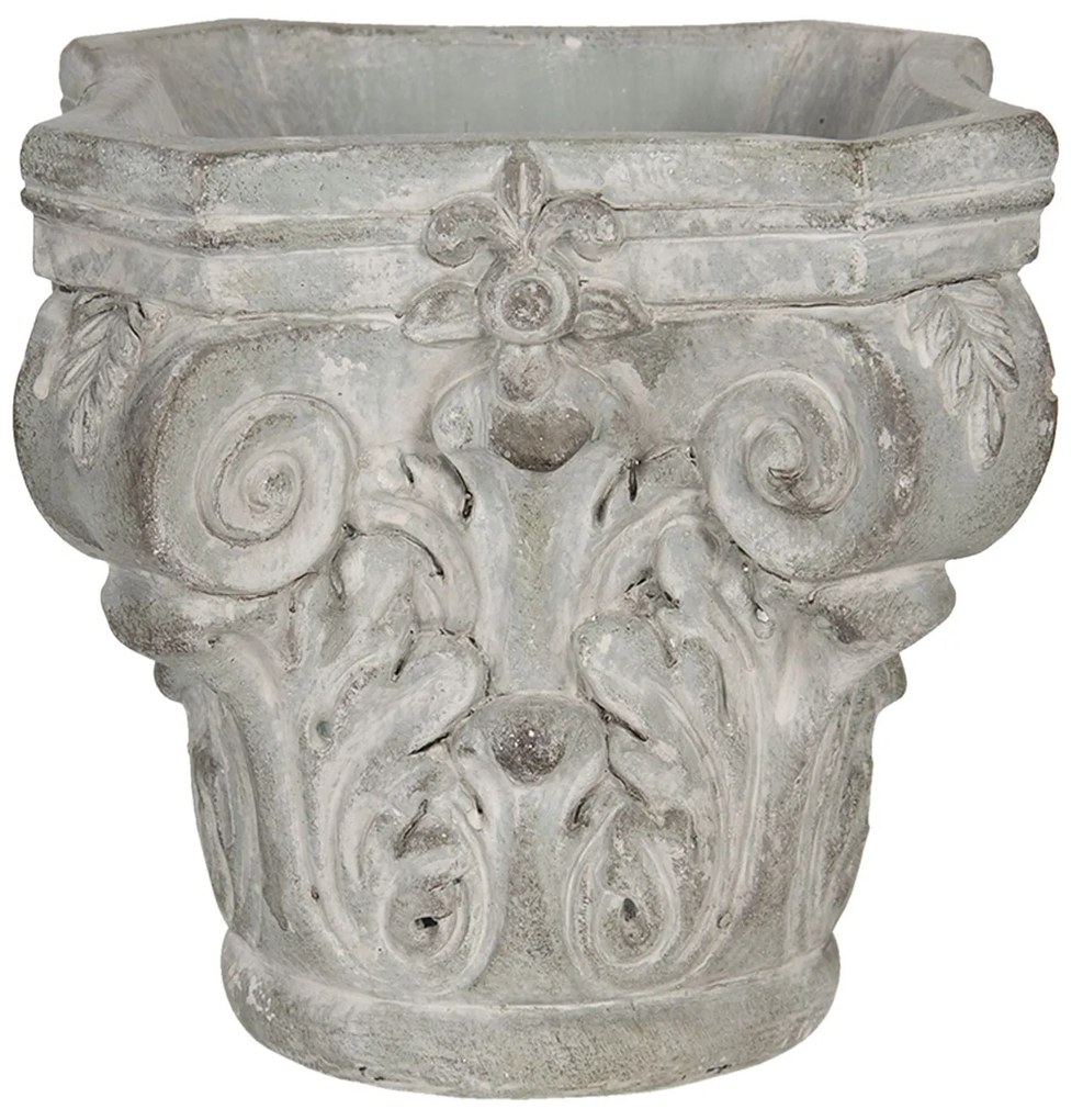 Kvetináč v antickom štýle Homme - 17 * 17 * 16 cm
