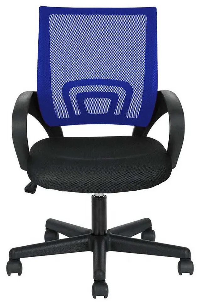 Kancelárska otočná stolička s podrúčkami v rôznych farbách- modrá