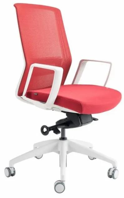 Kancelárska ergonomická stolička BESTUHL J17 WHITE — viac farieb Červená