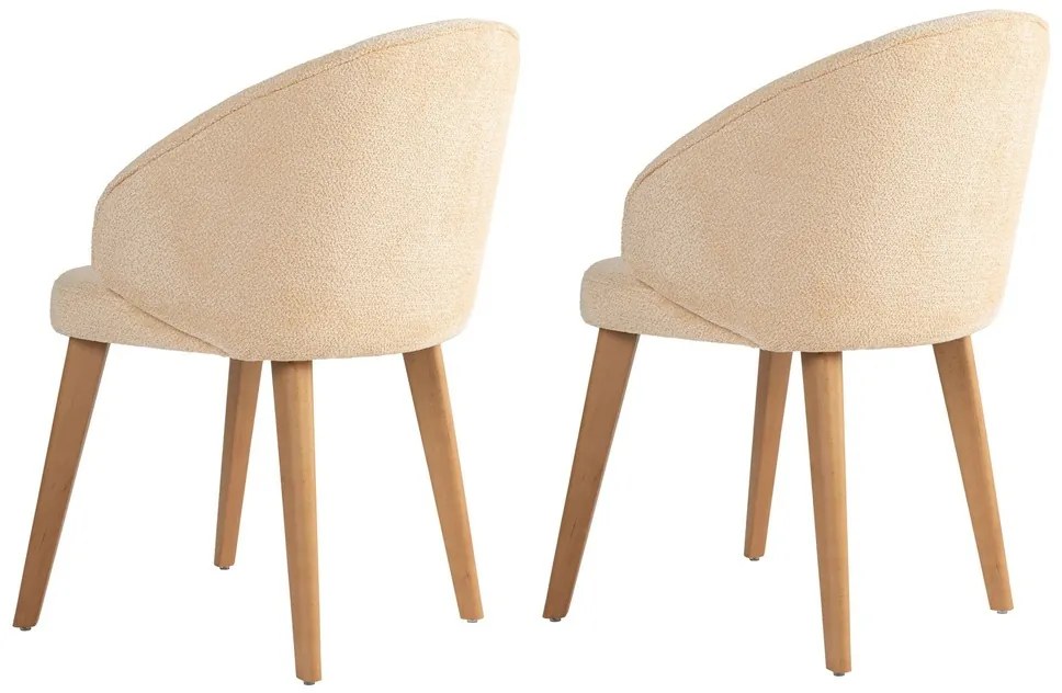 Sada jedálenských stoličiek Bentley Beige andLight Oak, 2 ks