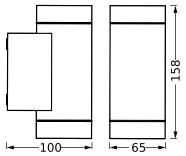 Ledvance - Vonkajšie nástenné svietidlo ITYS 2xGU10/35W/230V IP65