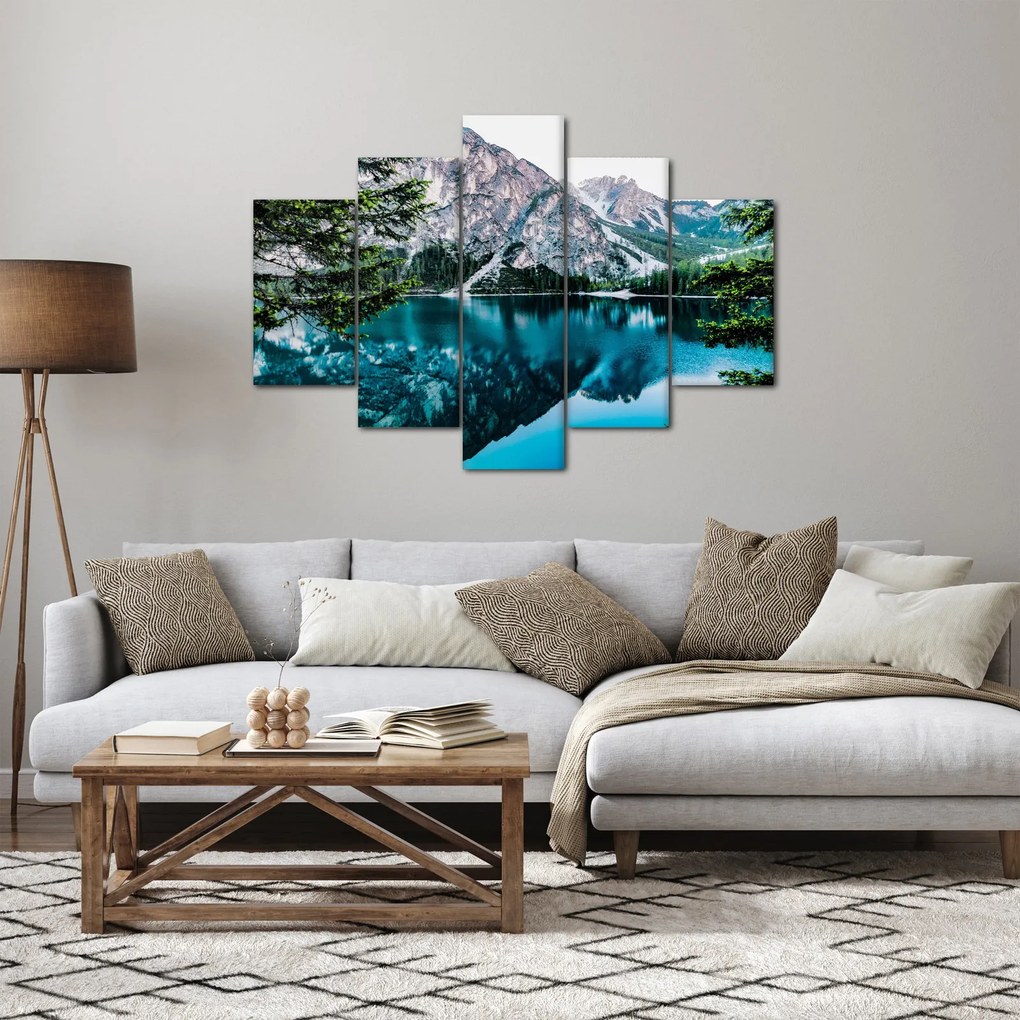 Obraz Jazerá v Alpách (150x105 cm)