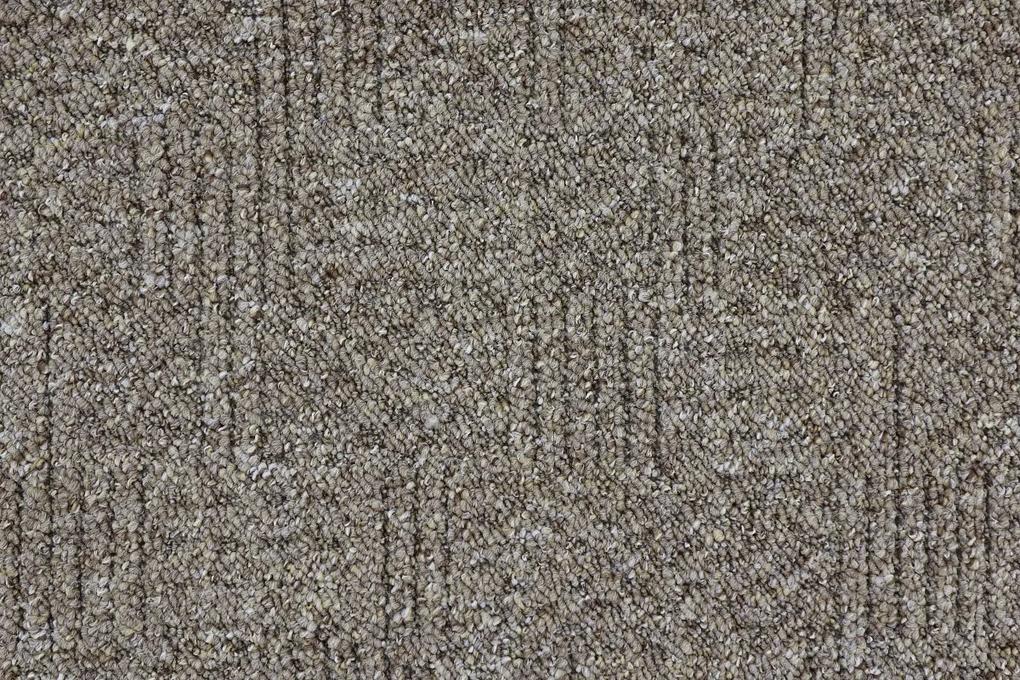Metrážny koberec Globus 6015 hnedý - Kruh s obšitím cm
