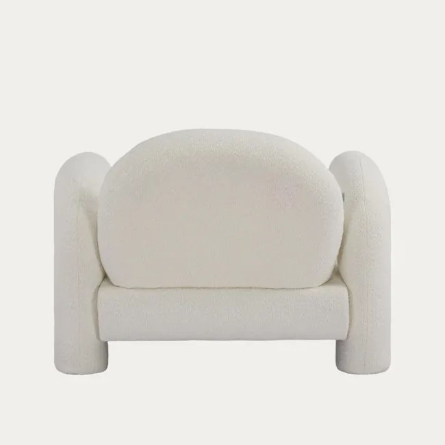 Kreslo SEDIA TEDDY BOUCLÉ krémové 778131