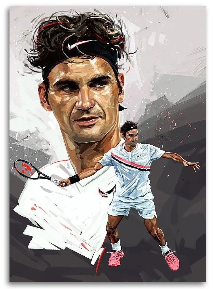 Gario Obraz na plátne Roger Federer - Dmitry Belov Rozmery: 60 x 90 cm